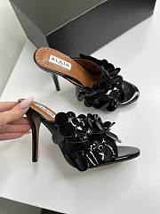 Alaia Confetti Leather Mules In Black  - 2
