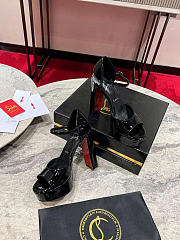 Christian Louboutin Sandaloo 130mm Sandals Patent Calf Leather Black - 5
