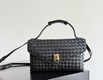Bottega Veneta Knot Lock Black - 25x16x5.5cm