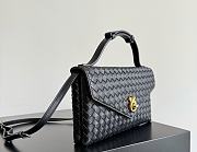 Bottega Veneta Knot Lock Black - 25x16x5.5cm - 6