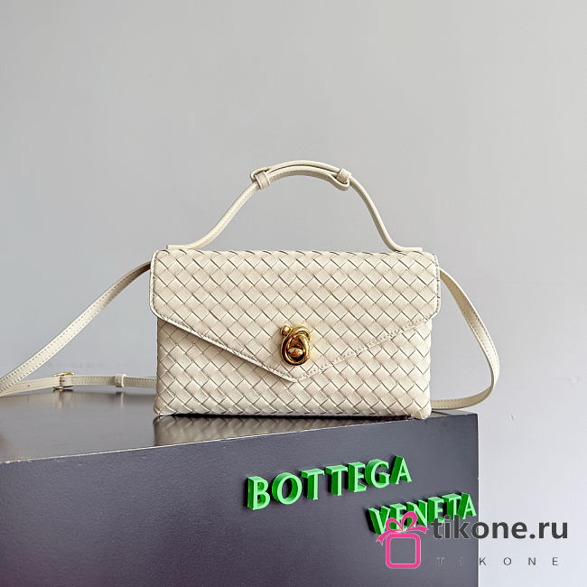 Bottega Veneta Knot Lock Sea Salt - 25x16x5.5cm - 1