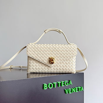 Bottega Veneta Knot Lock Sea Salt - 25x16x5.5cm