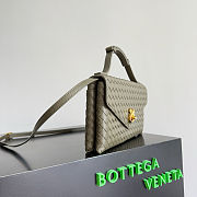 Bottega Veneta Knot Lock Khaki - 25x16x5.5cm - 3