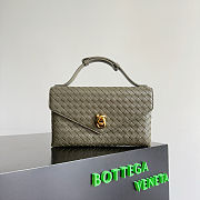 Bottega Veneta Knot Lock Khaki - 25x16x5.5cm - 4