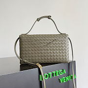Bottega Veneta Knot Lock Khaki - 25x16x5.5cm - 5