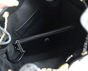 Chanel 25 Medium Handbag Shiny Crumpled Calfskin Gold Tone & Ruthenium Finish Metal Black - 40x30x15cm - 2