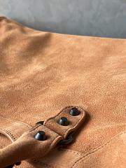 Balenciaga Le City Bag Meidum in Camel Suede Calfskin Brass Hardware - 38x24x13cm - 3