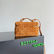 Bottega Veneta Bang Bang Vanity Case Amber Suede - 23x12.5x4cm - 3