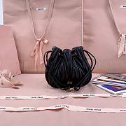 Miumiu Matelasse Nappa Leather Pouch Black 5ND022 - 16x14x7.5cm - 4