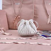 Miumiu Matelasse Nappa Leather Pouch White 5ND022 - 16x14x7.5cm - 5