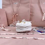 Miumiu Matelasse Nappa Leather Pouch White 5ND022 - 16x14x7.5cm - 3