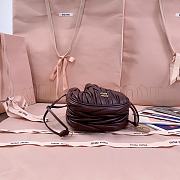 Miumiu Matelasse Nappa Leather Pouch Burgundy 5ND022 - 16x14x7.5cm - 4