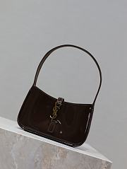 YSL Mini Le 5 A 7 In Patent Leather Brown - 19x11.5x4.5cm - 4