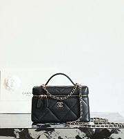 Chanel Vanity With Chain Black Caviar - 19.5x17x5cm - 1