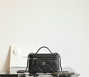 Chanel Vanity With Chain Black Caviar - 19.5x17x5cm - 2