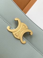 Teen Celine Lola In Shiny Calfskin Ice Blue Silver Hardware - 20x11.5x5cm - 3