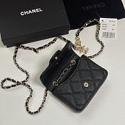 Chanel Mini Flap Bag Coin Purse On Chain Caviar Black - 10x8x3.5cm - 2