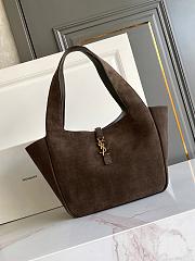 YSL Le 5 A 7 Bea In Suede Leather Brown - 50x28x18cm - 6