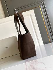 YSL Le 5 A 7 Bea In Suede Leather Brown - 50x28x18cm - 3