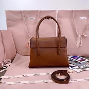 Miumiu Solitaire Nappa Leather Bag Brown 5BA302 - 28x19.5x11cm - 4