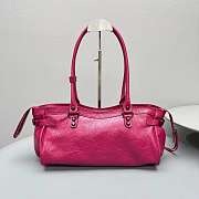 Balenciaga Le City Bag East West In Framboise Arena Storico - 39.8×17.7×14.9cm - 4