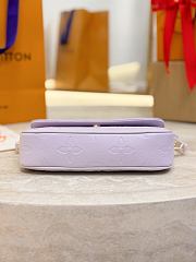 LV Wallet On Chain Ivy Monogram Empreinte Misty Lilac M25714- 23.5x12x4.3cm - 6