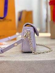 LV Wallet On Chain Ivy Monogram Empreinte Misty Lilac M25714- 23.5x12x4.3cm - 5