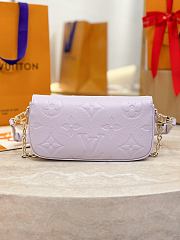 LV Wallet On Chain Ivy Monogram Empreinte Misty Lilac M25714- 23.5x12x4.3cm - 3