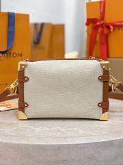 LV Side Trunk MM Canvas Ecru/Cognac M14411 - 23.5x16x8.5cm - 6