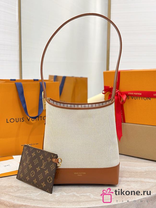 LV Low Key Hobo PM Canvas Ecru/Cognac M25468 - 24x28x16cm - 1