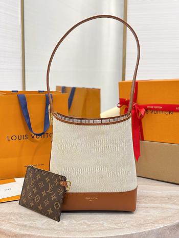 LV Low Key Hobo PM Canvas Ecru/Cognac M25468 - 24x28x16cm