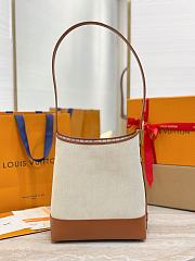LV Low Key Hobo PM Canvas Ecru/Cognac M25468 - 24x28x16cm - 4