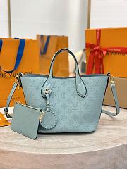 LV Blossom PM Mahina Leather Mineral Blue M24930- 20x20x12.5cm - 5
