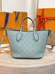 LV Blossom PM Mahina Leather Mineral Blue M24930- 20x20x12.5cm - 6