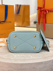 LV Blossom PM Mahina Leather Mineral Blue M24930- 20x20x12.5cm - 3