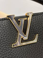 LV Capucines BB Taurillon Leather Chain Monogram Flowers Black M14970 - 27x17.3x9cm - 6