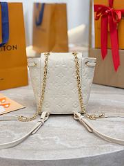 LV Nano Noe Backpack Monogram Empreinte Cream M25819 - 19x15x10cm - 5