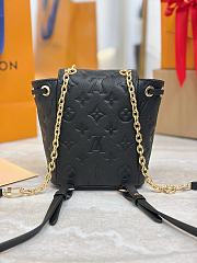 LV Nano Noe Backpack Monogram Empreinte Black M14549 - 19x15x10cm - 2