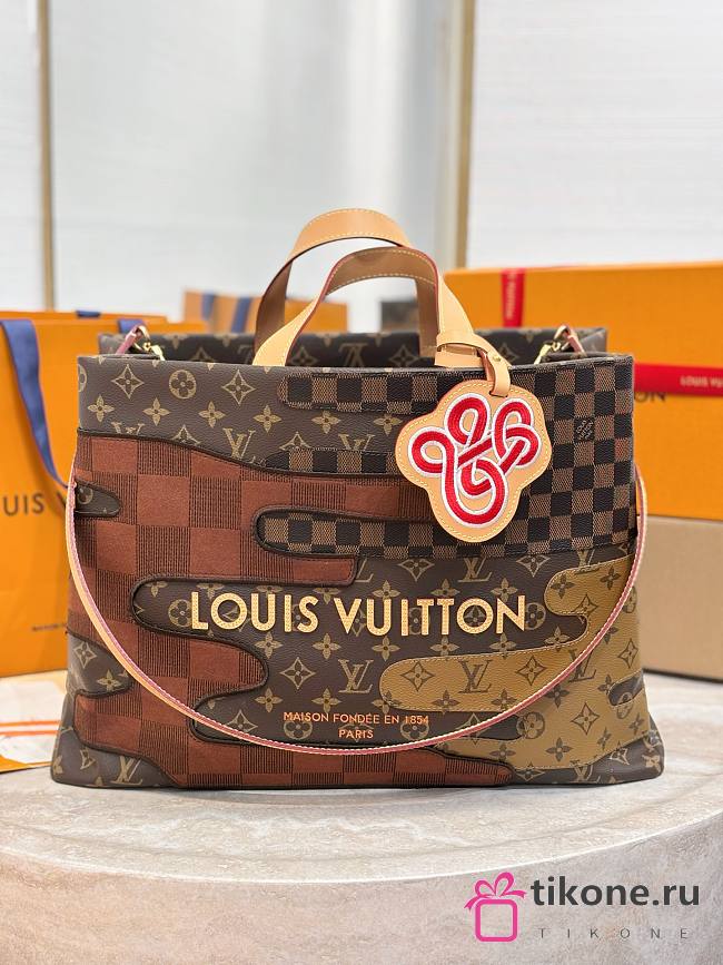 LV Shopper Tote MM Monogram Landscape M15274 - 40x32x16cm - 1
