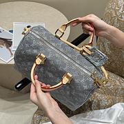LV Speedy Soft 30 Monogram Denim Washed Gray M13344 - 30x21x17cm - 2