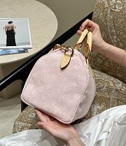 LV Speedy Soft 30 Monogram Denim Washed Pink - 30x21x17cm - 6