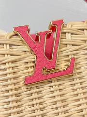 LV Capucines Mini Taurillon and Rattan Pink M26005 - 21x14x8cm - 3