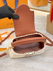 LV Capucines Mini Smooth and Rattan Brown - 21x14x8cm - 6