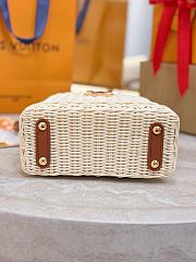 LV Capucines Mini Smooth and Rattan Brown - 21x14x8cm - 3