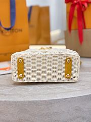 LV Capucines Mini Smooth and Rattan Golden Yellow - 21x14x8cm - 5