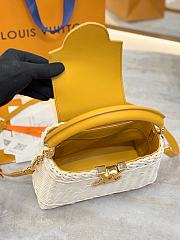 LV Capucines Mini Smooth and Rattan Golden Yellow - 21x14x8cm - 6
