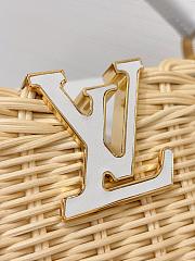 LV Capucines BB Smooth and Rattan White - 27x17.3x9cm - 4