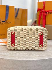 LV Capucines BB Crocodile and Rattan Red - 27x17.3x9cm - 4