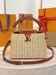 LV Capucines BB Crocodile and Rattan Brown - 27x17.3x9cm - 1
