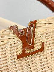 LV Capucines BB Crocodile and Rattan Brown - 27x17.3x9cm - 5